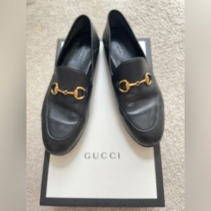 Gucci classic black leather loafers